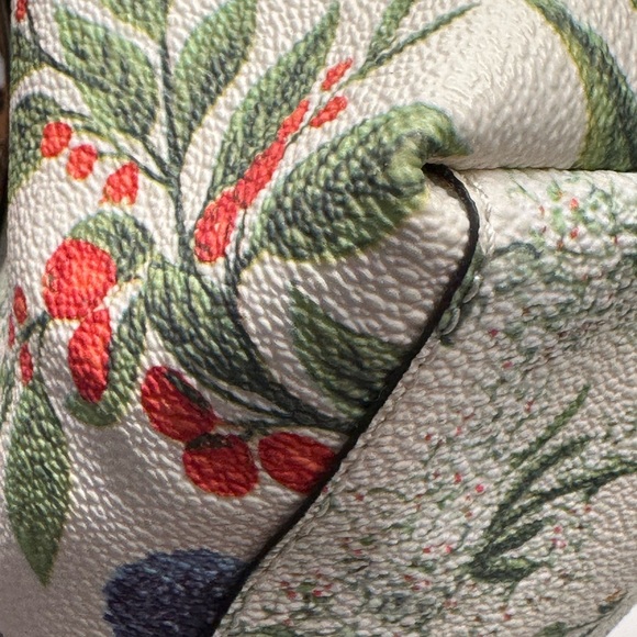 Tory Burch Watercolor Botanical Kerrington Tote Crossbody + Shopping Bag + Dusty - Picture 14 of 16